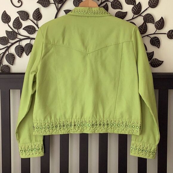 Gordon & James Cowgirl Studded Bling Western Jean Jacket Style - Picture 5 of 8